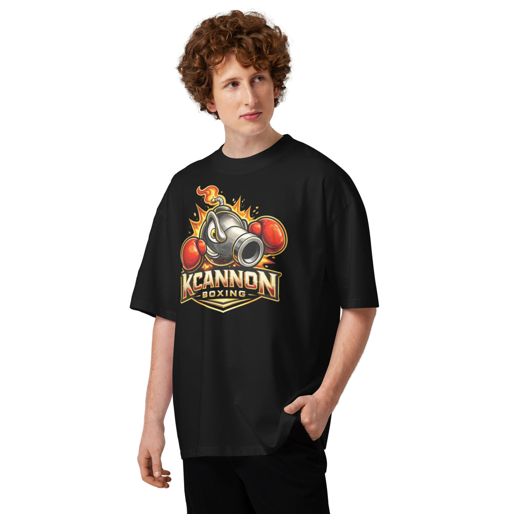 KCannonBoxing Unisex organic oversized high neck t-shirt